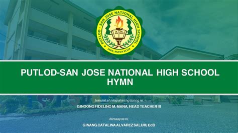 san jose city hymn lyrics|San Jose National High School Hymn (Antipolo City) .